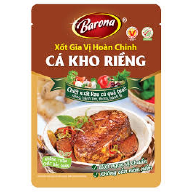 Gia vị cá kho riềng Barona